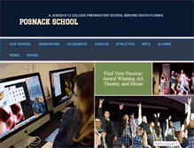 Tablet Screenshot of posnackschool.org